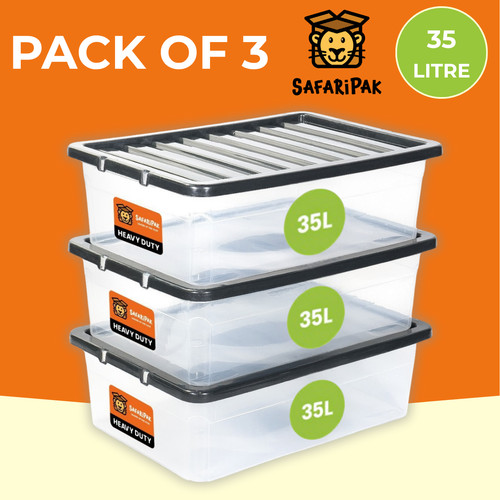 Clear plastic 35l - x,