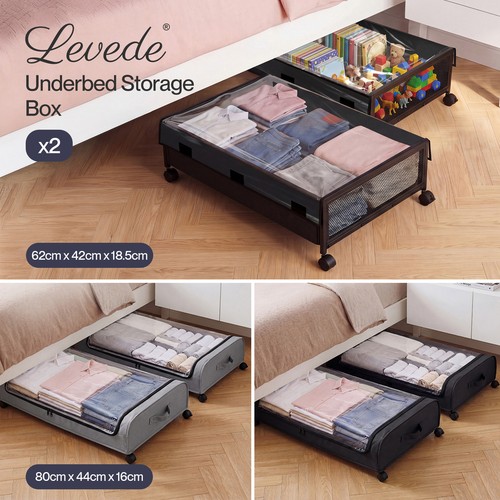 Levede under bed storage - levede, boxes
