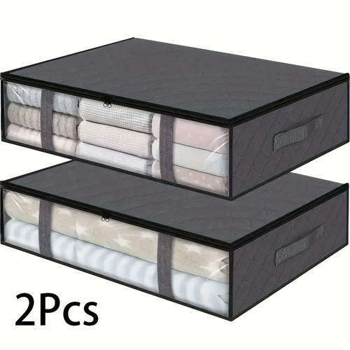2pcs under bed storage bags - under,