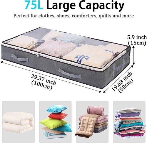 Large underbed clothes storage - underbed,