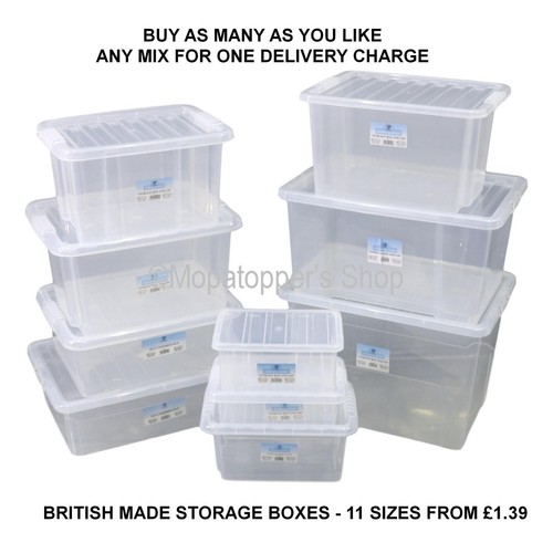 New british made clear - made, plastic