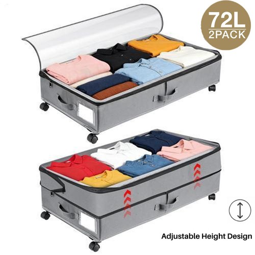 2pcs 72l under bed - 2pcs,