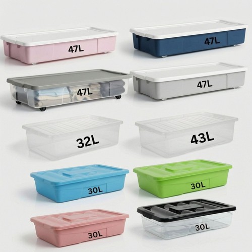 Plastic underbed storage box - underbed,