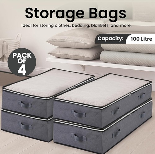 4pcs underbed storage boxes - 4pcs,