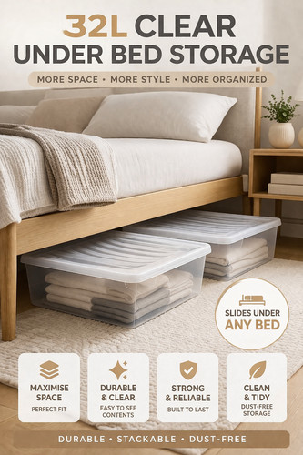 Clear underbed storage - x,
