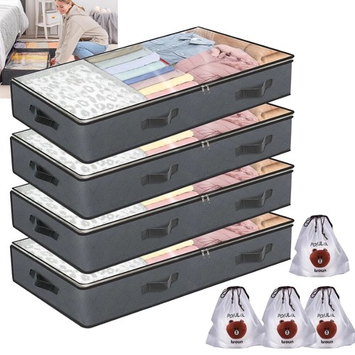 4pcs 90l large underbed - 90l,