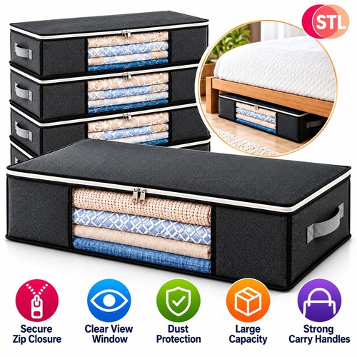 Clothes storage bags with zip - storage,